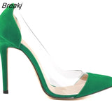 Womens Leather VELVET High Heels Corset Pointed Toe Party Pumps Ladies Wedding