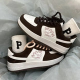 Women's Color Matching Casual Shoes 2023 Woman Vulcanize Sneakers Breathable Sport Walking Running Spring Platform