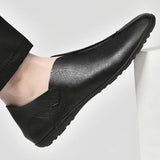 Mens Shoes Vintage Classic Slip On Mens Shoes round Toe Outdoor Autumn moccasins suede leather Trendy Party Man Loafers