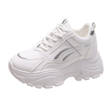 Brand Designer Women's Casual Shoes Thick Sole Anti Slip Lace Up Sports Shoes Student Running Shoes Women's
