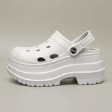 Summer Thick Bottom Clogs Garden Shoes Women Non Slip Waterproof Beach Pool Sandals Woman Eva Closed Toe Platform