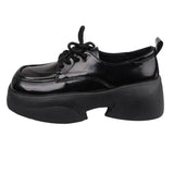 Shoes Ladies Oxfords Women's Clogs Platform Modis British Style Female Footwear Soft 2024 Leather Creepers Cute Cross