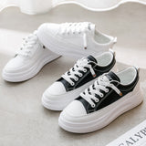 Breakj 2025 Spring Small White Shoes New Korean Ins Female Student Platform Ighten Sports Board Shoes Casual Shoes Street Shot