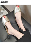 Slippers Flat Summer Open Toe Sandals Mules Shoes for Women 2023 Elegant Slides Rubber New Fashion Black H Sandal