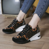 Breakj 2025 New Ins Tide Large-Size Slope And Mesh Sneakers Women Cross-Lace Casual Single