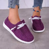 New Women Flats Shoes Breathable Loafers Casual Comfortable Non-Slip Canvas Shoe Zapatos Mujer Lightweight Walking