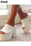Minimalist Wedge Mules Sandals 2023 Spring Summer Shoes Walking Comfy Great Quality Dropship Women Shoes Mules