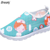 Cute Cartoon Nursing Doctor Printed Flats Shoes Women Casual Summer Slip on Sneakers Lightweight Nurse Ladies Shoe
