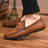 Leather Loafer Shoes Men Soft Comfortable Driving Shoes Men Moccasins Footwear Mokasin Kasual For Men