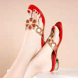 Women With Diamond Slippers Wear New Diamond Sandals In Summer, Flat Sandals, Sexy