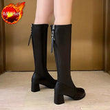 Middle Heel Black Ladies Boots Tassel Shoes for Women Hot Winter 2023 Novelty Pu Fashion Sale Y2k Gothic New in Boot
