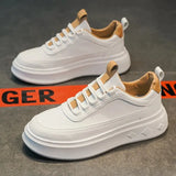 Men's Casual Shoes Leather White Shoes Vulcanized Comfortable Sneakers Men Athletic Sport Footwear Zapatos De