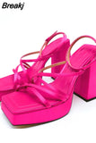 Platform High Heels Women Sandals 2023 Brand New Spring Summer Fashion Office Lady Women Shoes Sandals Walking