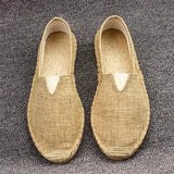 Size 35-45 Women Sewing Flax Shoes Slip on Loafers Casual Shoes Woman Espadrilles Hemp Canvas Flat