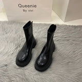 White Thin Martin Boots Children's Shoes 2024 New Summer Brown Korean Ankle Boots Black