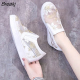 Women's Shoes 2023 Platform Wedges Shoes for Woman Casual Sports Summer Spring Loafers White Black Wedge Heel