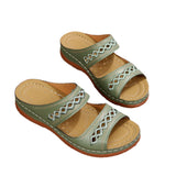 Fish Mouth Artificial PU Women's Sandals Unlimited Breathable Flat Heel Women's