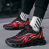 Men's Sneakers Fashion Mesh Casual Shoes Lightweight Comfortable Running Shoes Lac-up Vulcanize Walking Shoes Zapatillas
