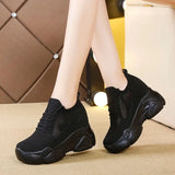 Hidden Heels Platform Sneakers Women Breathable Air Mesh Wedge Sock Shoes Woman 2023 Spring Casual Shoes Zapatos De
