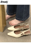 Sandals Stiletto Heels 2023 Women's Clear Shoes All-Match Medium New Closed Pointed Girls Summer Fashion Rubber Rome Basic