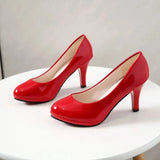 Summer Classics Round Toe Women's Pumps Comfortable Shallow Office Ladies Shoes Solid Platform Female