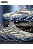 NEW Summer Men's Thin Tide Shoes Hollow Breathable Men's Tide Brand Sneakers Running Net Shoes Youth Blade