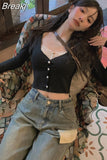 Lace Blouse Casual Woman 2023 Autumn Sweet Long Sleeve Knitted Sweater Female Design Korean Fashion Crop Tops Slim
