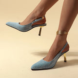 Pointed Toe Sexy High Heels Women Shoes Summer Sandals 2024 Designer New Dress Party Shoes Walking Pumps Mujer