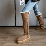 Snow Boots Women's Winter Velvet Thickened 2024 New Knee-High Boots With Thick Soles And Fashionable High