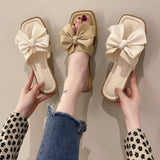 Women Slippers Summer Sandals Casual Flat Shoes Female Bowknot Casual Summer Shoes for Women Flip Flop Flats Chaussure