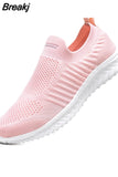 men sneakers light fashion casual shoes slip-on comfortable women pink couple shoes large size gray without
