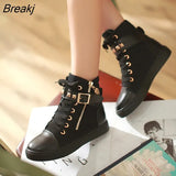 Casual Canvas Shoes Woman 2022 Cheap Fashion Breathable Rivet Sneakers Women Shoes White Women Sneakers Tenis