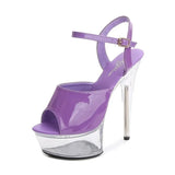 Sandals Woman Drag Queen High Heels 13-15CM Platform Ladies Sandals Open Toe Women Wedding Shoes Sandals Big Size