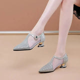 Femininas Women Cute Comfortable Beige Pu Leather High Heel Boots Ladies Casual Black High Quality Autumn Boots
