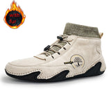 Men's Sneakers cow suede Leather Men Loafers Shoes Fashion Slip on Men Driving Shoes Soft Sapato Masculino Mocassin