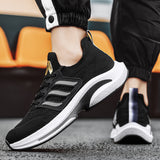 Men's Shoes Summer New Flying Woven Breathable Mesh Surface Fashion Shoes All Match Running Sports Big Size Men's