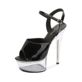 Sandals Woman Drag Queen High Heels 13-15CM Platform Ladies Sandals Open Toe Women Wedding Shoes Sandals Big Size