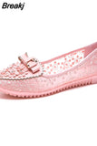Women Summer Shoes Breathable Female Shoes Ladies Slip on Flat Platform Sandals Shoes Woman Flats Loafers
