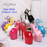 Striper Dance Shoes Women Sexy Show Sandals 13 15 17 CM High Heels Platform Sandals Girls Shoe Party Club Drop Sales Size
