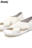 45 Sport Sandals Women's 2023 New Soft Sole Lightweight Two-Wear Casual Slippers Socofy Stretch Cloth Women's Summer