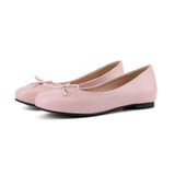 Women Ballet Flats Slip on Soft PU Leather Shoes Leisure Butterfly-knot Men Spring Summer Princess Girl Zapatillas Mujer