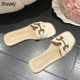 Spring Summer Women Mules Shoes Brand Slippers Fashion Round Toe Bowknot Baotou Straw Plaited Article Fisherman
