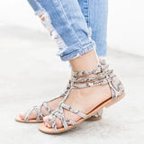 Women Sandals Gladiator Shoes 2023 Summer Flats Slippers Outdoor Beach Casual Ladies Shoes Bohemian Woman Slides Zapatos