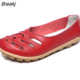 Women Flats Genuine Leather Shoes Woman Loafers Women Oxford Shoes Soft Leather Moccasins Casual Flat Shoes Female