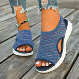 Breakj Summer New Large-Size Fashion Thick-Bottomed Flying Weaving Outside Wearing Fish-Mouthed