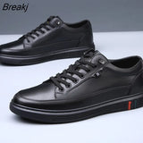 Autumn Genuine Leather Shoes Men Footwear Soft Leather Mens Casual Shoes Flat Brand Male Footwear Black Brown
