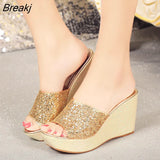 2023 Trend Women's Sandals Summer Fashion Leisure Fish Mouth Sandals Thick Bottom Slippers Wedges Shoes Platform Ladies