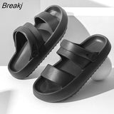New Women Fashion Summer Platform Comfortable Slippers Outdoor Beach Flip Flops Soft Sole Slide Sports Casual