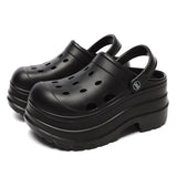 Summer Thick Bottom Clogs Garden Shoes Women Non Slip Waterproof Beach Pool Sandals Woman Eva Closed Toe Platform