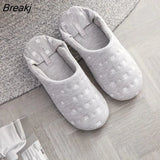 2022 Women Home Slippers For Indoor Bedroom House Soft Bottom Cotton Warm Shoes Adult Guests